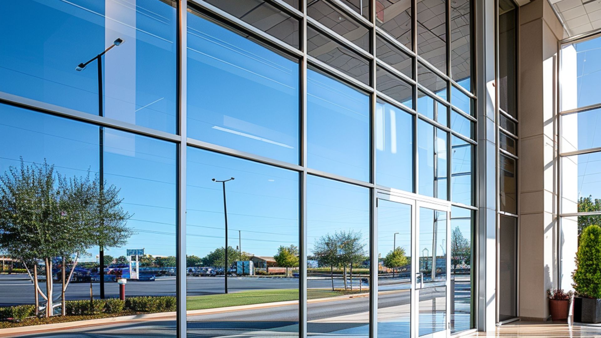 Detailing garage commercial window tint services